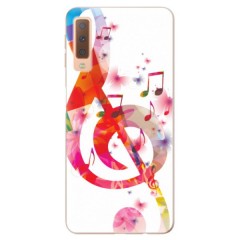 Odolné silikonové pouzdro iSaprio - Love Music - Samsung Galaxy A7 (2018)