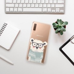Odolné silikonové pouzdro iSaprio - Bear with Scarf - Samsung Galaxy A7 (2018)