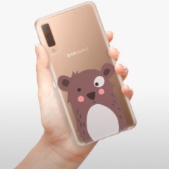 Odolné silikonové pouzdro iSaprio - Brown Bear - Samsung Galaxy A7 (2018)