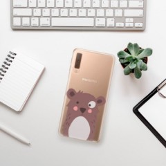 Odolné silikonové pouzdro iSaprio - Brown Bear - Samsung Galaxy A7 (2018)