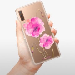 Odolné silikonové pouzdro iSaprio - Poppies 02 - Samsung Galaxy A7 (2018)