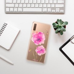 Odolné silikonové pouzdro iSaprio - Poppies 02 - Samsung Galaxy A7 (2018)