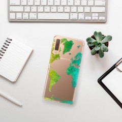 Odolné silikonové pouzdro iSaprio - Cold Map - Samsung Galaxy A7 (2018)