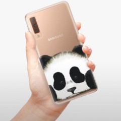 Odolné silikonové pouzdro iSaprio - Sad Panda - Samsung Galaxy A7 (2018)