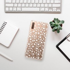 Odolné silikonové pouzdro iSaprio - Football pattern - white - Samsung Galaxy A7 (2018)