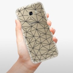 Odolné silikonové pouzdro iSaprio - Abstract Triangles 03 - black - Samsung Galaxy A5 2017