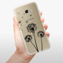 Odolné silikonové pouzdro iSaprio - Three Dandelions - black - Samsung Galaxy A5 2017