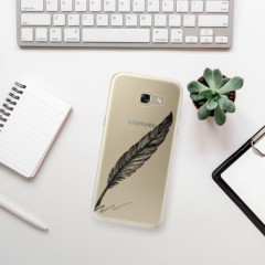 Odolné silikonové pouzdro iSaprio - Writing By Feather - black - Samsung Galaxy A5 2017