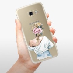 Odolné silikonové pouzdro iSaprio - Girl with flowers - Samsung Galaxy A5 2017