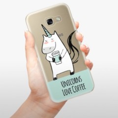 Odolné silikonové pouzdro iSaprio - Unicorns Love Coffee - Samsung Galaxy A5 2017