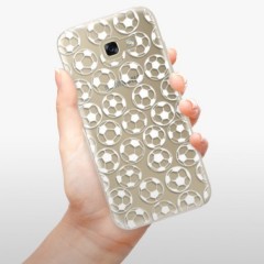 Odolné silikonové pouzdro iSaprio - Football pattern - white - Samsung Galaxy A5 2017