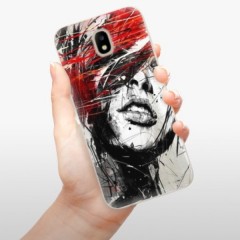 Odolné silikonové pouzdro iSaprio - Sketch Face - Samsung Galaxy J5 2017