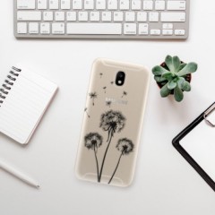 Odolné silikonové pouzdro iSaprio - Three Dandelions - black - Samsung Galaxy J5 2017