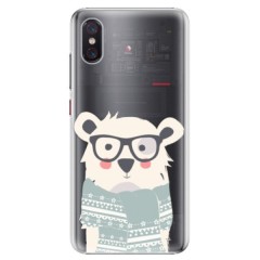 Plastové pouzdro iSaprio - Bear with Scarf - Xiaomi Mi 8 Pro