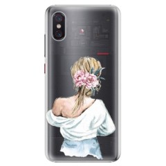 Plastové pouzdro iSaprio - Girl with flowers - Xiaomi Mi 8 Pro