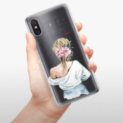 Plastové pouzdro iSaprio - Girl with flowers - Xiaomi Mi 8 Pro