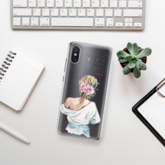 Plastové pouzdro iSaprio - Girl with flowers - Xiaomi Mi 8 Pro
