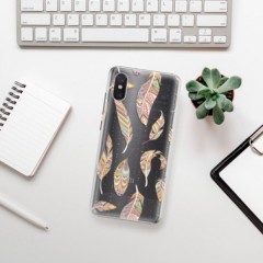 Plastové pouzdro iSaprio - Feather pattern 02 - Xiaomi Mi 8 Pro