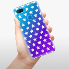 Plastové pouzdro iSaprio - Stars Pattern - white - Xiaomi Mi 8 Lite