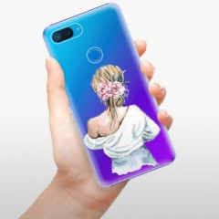 Plastové pouzdro iSaprio - Girl with flowers - Xiaomi Mi 8 Lite