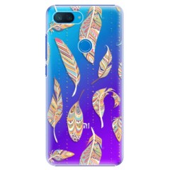 Plastové pouzdro iSaprio - Feather pattern 02 - Xiaomi Mi 8 Lite
