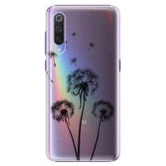 Plastové pouzdro iSaprio - Three Dandelions - black - Xiaomi Mi 9