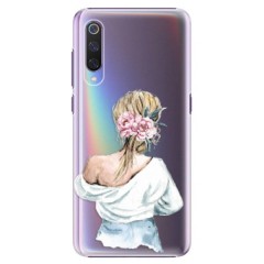 Plastové pouzdro iSaprio - Girl with flowers - Xiaomi Mi 9