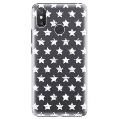 Plastové pouzdro iSaprio - Stars Pattern - white - Xiaomi Mi Max 3