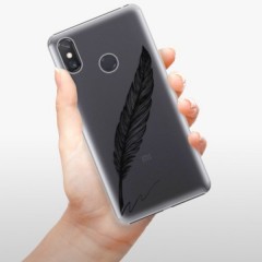 Plastové pouzdro iSaprio - Writing By Feather - black - Xiaomi Mi Max 3