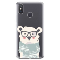 Plastové pouzdro iSaprio - Bear with Scarf - Xiaomi Mi Max 3