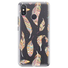 Plastové pouzdro iSaprio - Feather pattern 02 - Xiaomi Mi Max 3