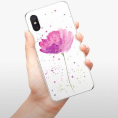 Odolné silikonové pouzdro iSaprio - Poppies - Xiaomi Mi 8 Pro