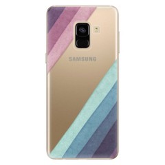 Odolné silikonové pouzdro iSaprio - Glitter Stripes 01 - Samsung Galaxy A8 2018