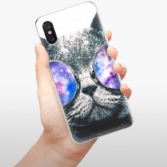Odolné silikonové pouzdro iSaprio - Galaxy Cat - Xiaomi Mi 8 Pro