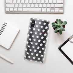 Odolné silikonové pouzdro iSaprio - Stars Pattern - white - Xiaomi Mi 8 Pro