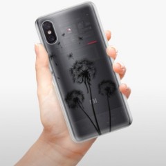 Odolné silikonové pouzdro iSaprio - Three Dandelions - black - Xiaomi Mi 8 Pro