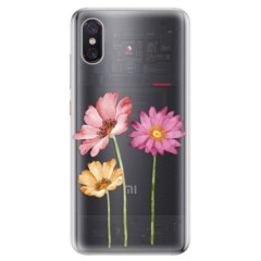 Odolné silikonové pouzdro iSaprio - Three Flowers - Xiaomi Mi 8 Pro