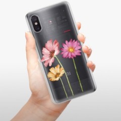 Odolné silikonové pouzdro iSaprio - Three Flowers - Xiaomi Mi 8 Pro