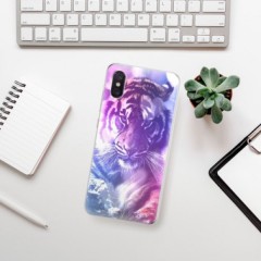 Odolné silikonové pouzdro iSaprio - Purple Tiger - Xiaomi Mi 8 Pro