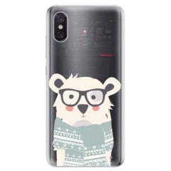 Odolné silikonové pouzdro iSaprio - Bear with Scarf - Xiaomi Mi 8 Pro
