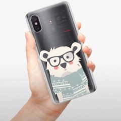 Odolné silikonové pouzdro iSaprio - Bear with Scarf - Xiaomi Mi 8 Pro