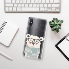 Odolné silikonové pouzdro iSaprio - Bear with Scarf - Xiaomi Mi 8 Pro