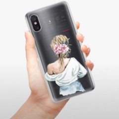 Odolné silikonové pouzdro iSaprio - Girl with flowers - Xiaomi Mi 8 Pro