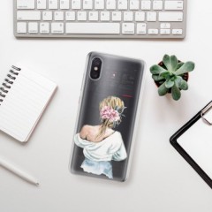 Odolné silikonové pouzdro iSaprio - Girl with flowers - Xiaomi Mi 8 Pro