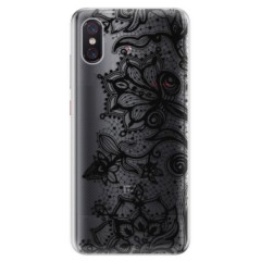 Odolné silikonové pouzdro iSaprio - Black Lace - Xiaomi Mi 8 Pro