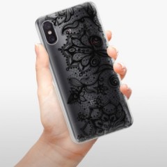 Odolné silikonové pouzdro iSaprio - Black Lace - Xiaomi Mi 8 Pro