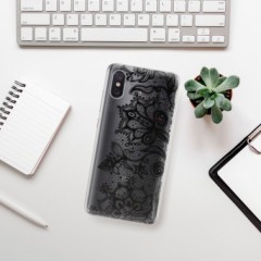 Odolné silikonové pouzdro iSaprio - Black Lace - Xiaomi Mi 8 Pro
