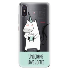 Odolné silikonové pouzdro iSaprio - Unicorns Love Coffee - Xiaomi Mi 8 Pro