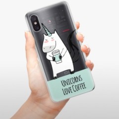 Odolné silikonové pouzdro iSaprio - Unicorns Love Coffee - Xiaomi Mi 8 Pro