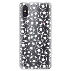 Odolné silikonové pouzdro iSaprio - Football pattern - white - Xiaomi Mi 8 Pro
